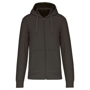 Kariban Mens Eco Friendly Full Zip Hoodie / Dark Grey
